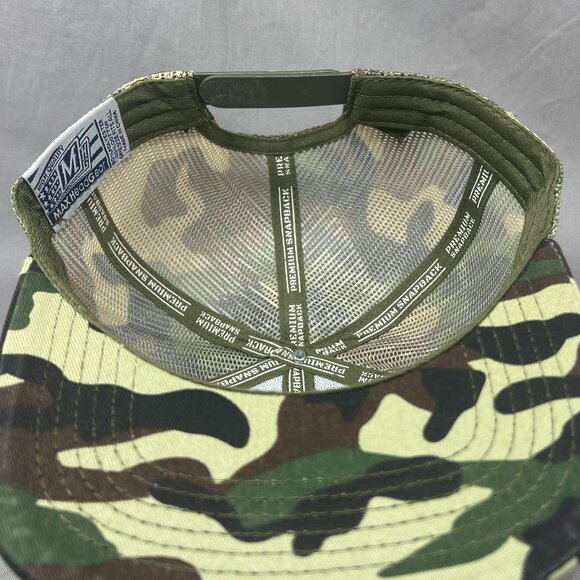 Max Headgear Woodland Camouflage Snapback Hat Camo Trucker Hunting Outdoor Mens - Picture 10 of 12